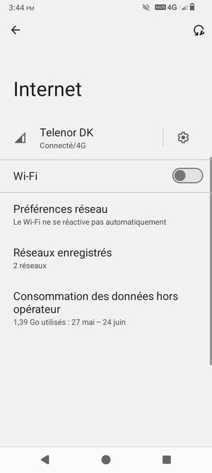 Activer le Wi-Fi