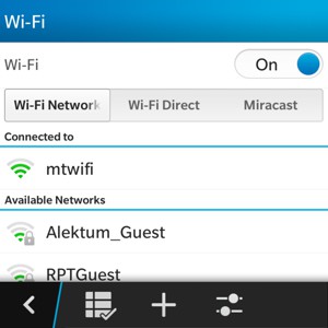 You are now connected to the Wi-Fi network