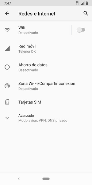 Seleccione Zona Wi-Fi/Compartir conexión