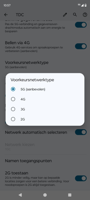 Selecteer uw voorkeursoptie