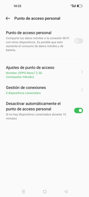 El teléfono ha sido configurado para su uso como módem