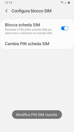 Il tuo PIN della scheda SIM è stato modificato