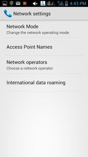 Select International data roaming