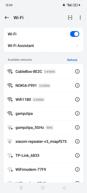 You are now connected to the Wi-Fi network