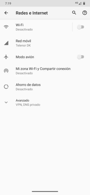 Seleccione Mi zona Wi-Fi y Compartir conexión