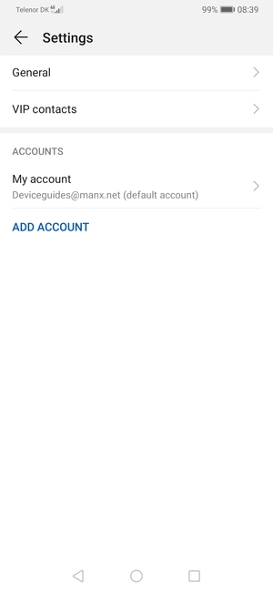 Select your  account