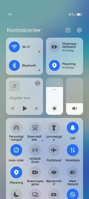 Slå Wi-Fi og Bluetooth fra