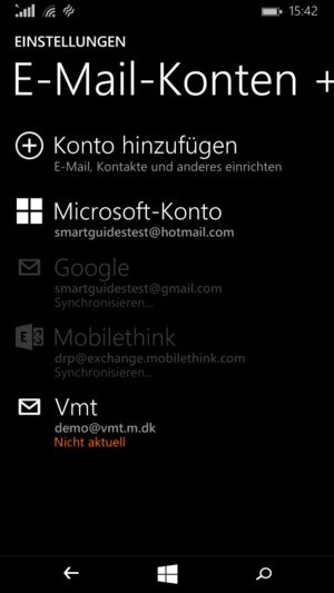 Ihre Kontakte von Google werden nun auf Ihr Lumia synchronisiert