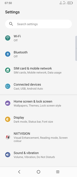 Select SIM card & mobile network