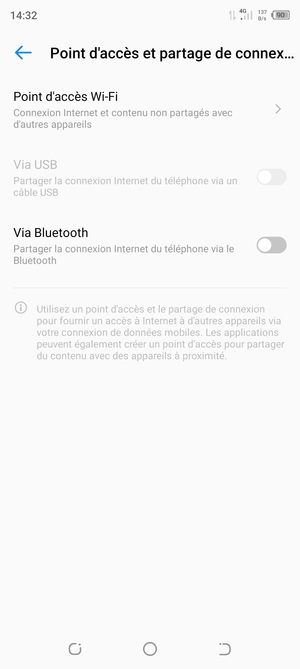 Sélectionnez Point d'accès Wi-Fi