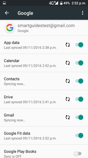 Your contacts from Google will now be synced to your Fero