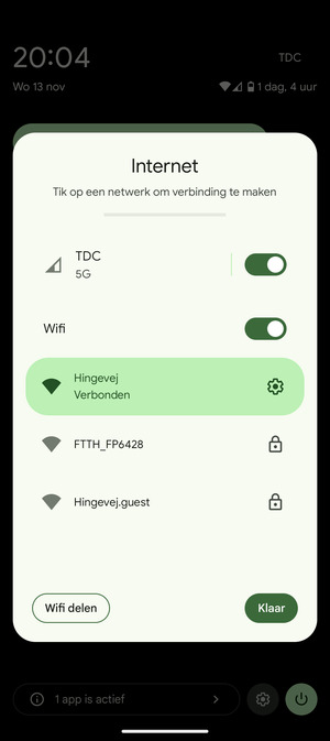 Schakel Wifi uit