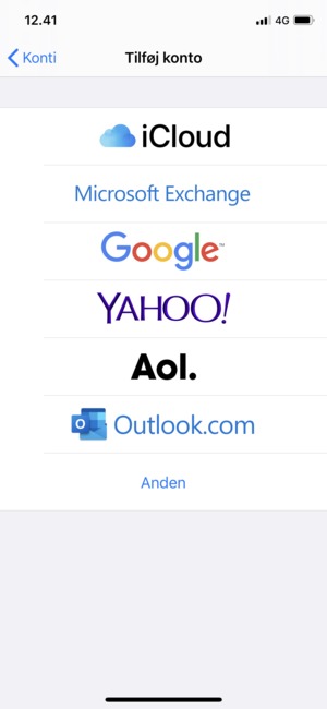 Vælg Outlook.com