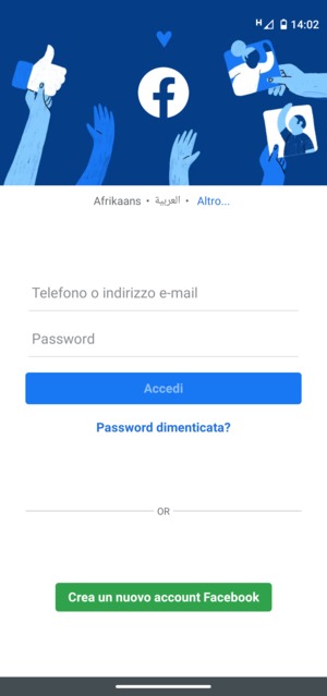 L'app è pronta per l'uso