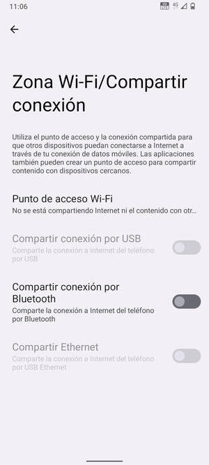 Seleccione Punto de acceso Wi-Fi