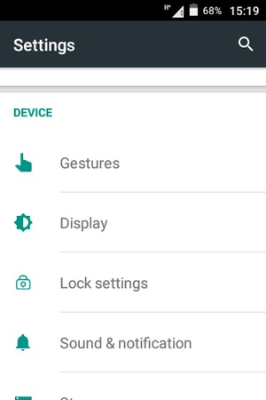 To activate your screen lock, go to the Settings menu and select Lock settings