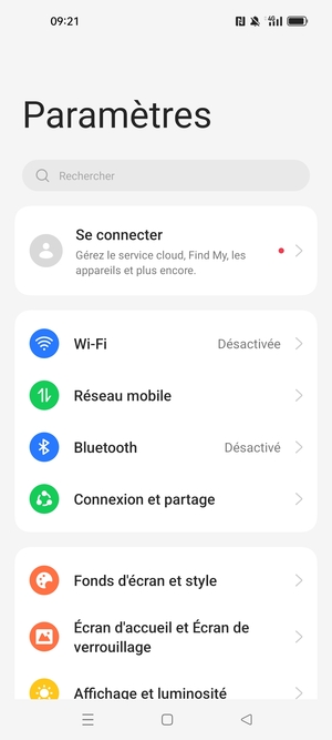 Sélectionnez Wi-Fi