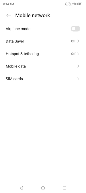 Select Mobile data