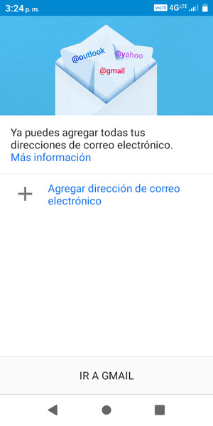 Seleccione Agregar dirección de correo electrónico