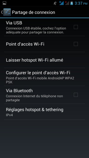 Sélectionnez Configurer le point d'accès Wi-Fi