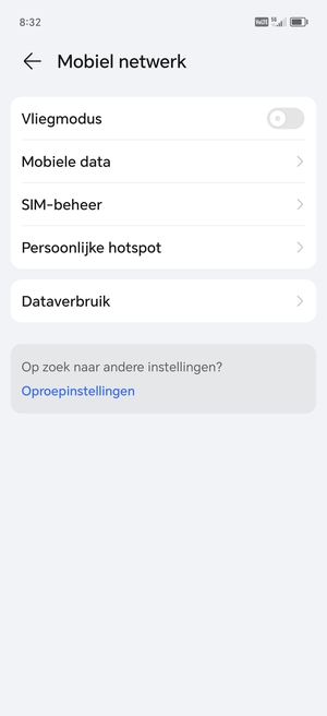 Selecteer Persoonlijke hotspot