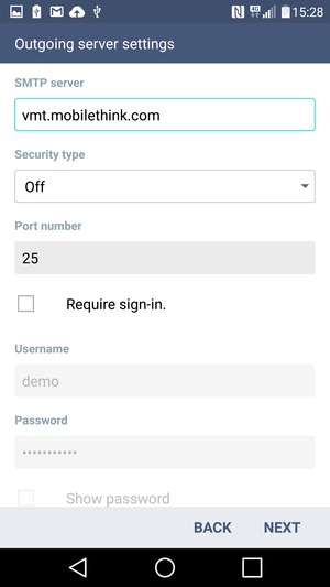 Uncheck the Require sign-in. checkbox and select NEXT
