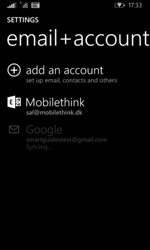 Your contacts from Google will now be synced to your Lumia