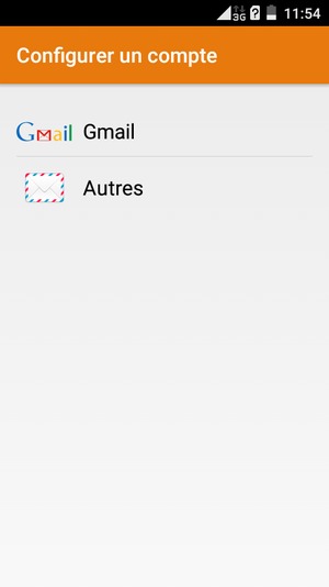 Sélectionnez Gmail