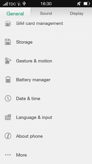 Scroll to and select Battery manager