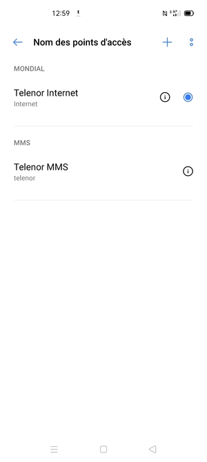 Votre téléphone est maintenant configuré pour les MMS