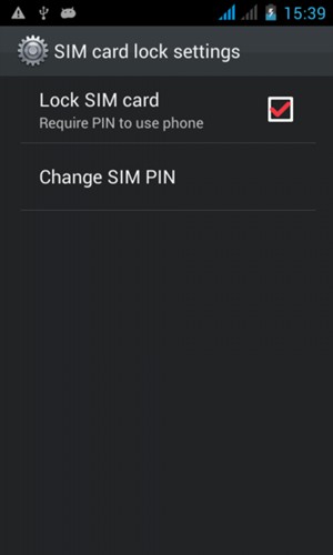 Select Change SIM PIN