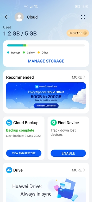 Select Cloud Backup