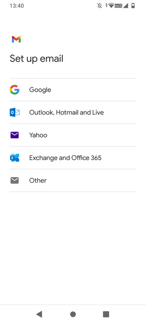 Select Exchange and Office 365