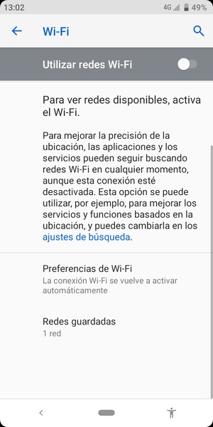 Active Utilizar redes Wi-Fi