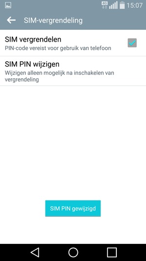 Uw SIM PIN is gewijzigd