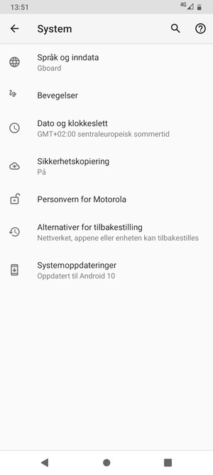 Velg Systemoppdateringer