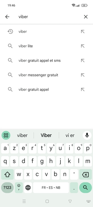 Saisissez le nom de l'appli et sélectionnez Rechercher