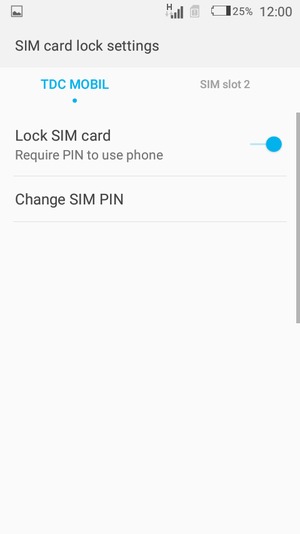 Select Digicel and select Change SIM PIN