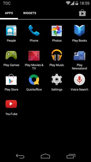 Scroll to and select Play Store