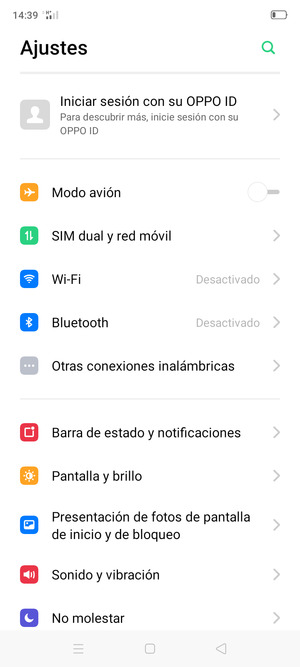 Seleccione SIM dual y red móvil