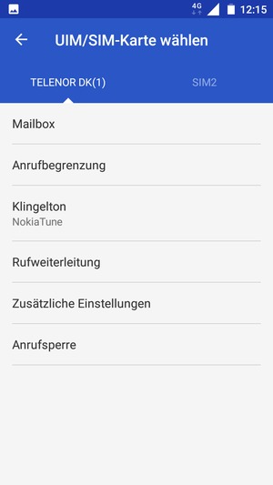 Wählen Sie Mailbox