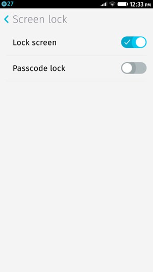 Turn Passcode lock on