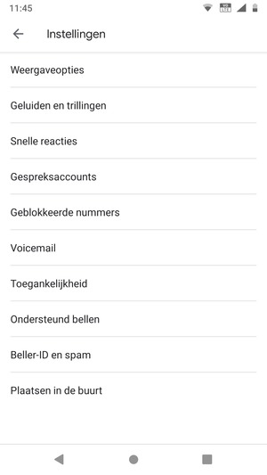 Selecteer Voicemail