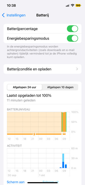 Schakel Energiebesparingsmodus in