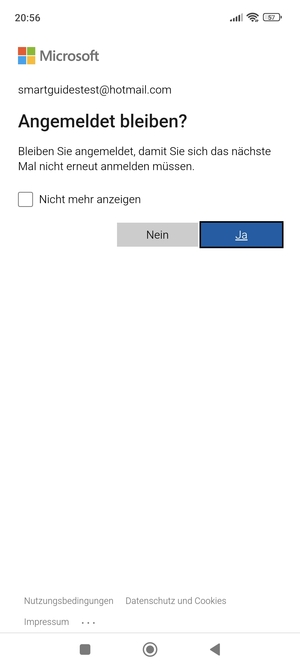 Wählen Sie die gewünschte Option