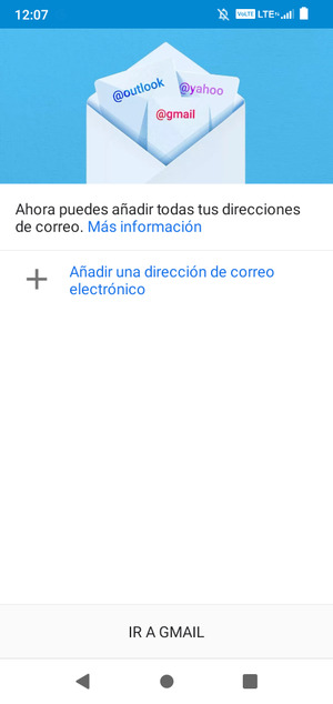 Seleccione Añadir una dirección de correo electrónico