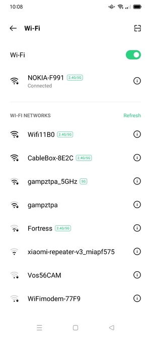 You are now connected to the Wi-Fi network