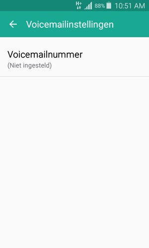 Selecteer Voicemailnummer