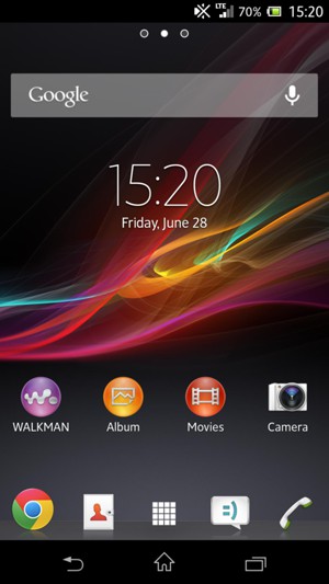between 3G/4G - Sony Xperia Z - Android 4.2.2 Guides