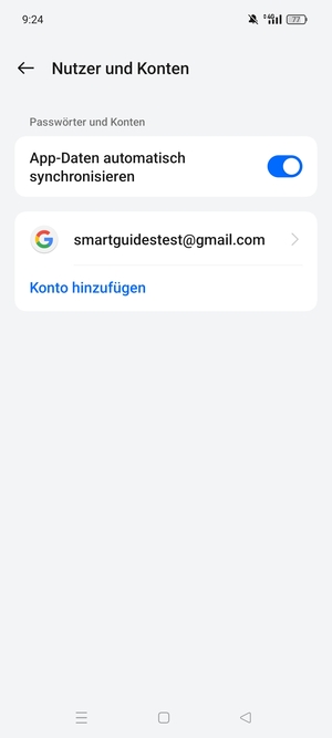 Wählen Sie Ihr Google Konto